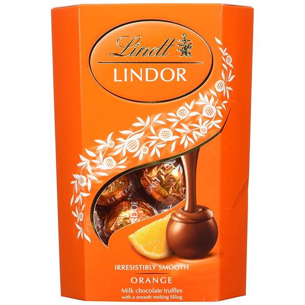 Lindt Lindor Orange Milk Chocolate Truffle Imported